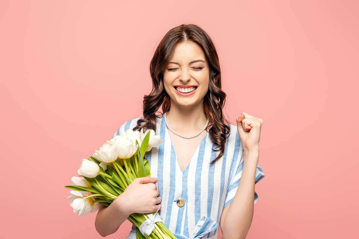 Frau Freude Blumen